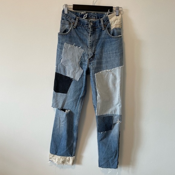 Levi’s Patchwork Straight Leg Jeans - Picture 16 of 16